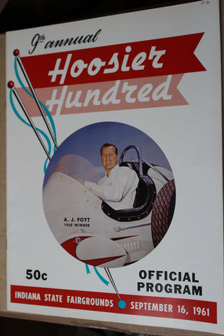 1961 Hoosier Hundred Race Program