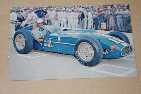 1957 Pat O'Connor Indianapolis 500 Race Postcard