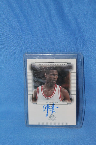 2000 SP Top Prospects A.J. Guyton Indiana University Autographed Card #AJ