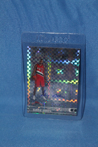 2007 Greg Oden Rookie Autographed Topps Stadium Club Xfractor Card #101