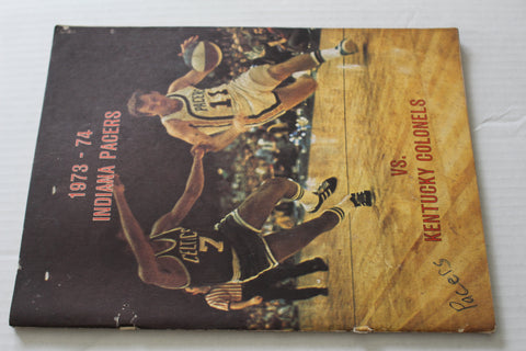 1973-74 Indiana Pacers vs Kentucky Colonels ABA Program