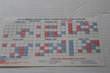 1974-75 Indiana Pacers / Indianapolis Racers Pocket Schedule - Vintage Indy Sports
