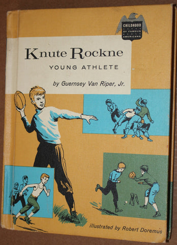 1959 Knute Rockne Young Athlete Hardback Book
