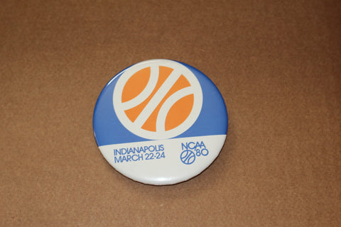 1980 NCAA Basketball Indianapolis Final 4 Pinback Button, Purdue