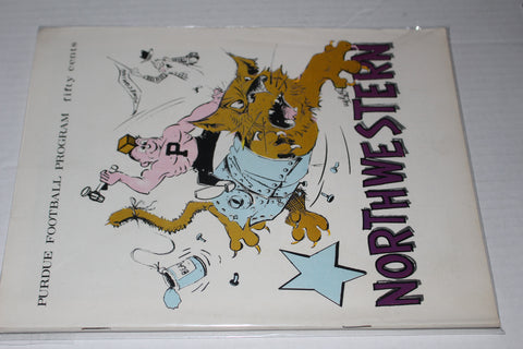 1969 Northwestern vs Purdue Homecoming Football Program