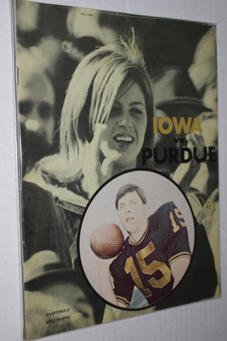 1968 Purdue vs Iowa Homecoming Football Program