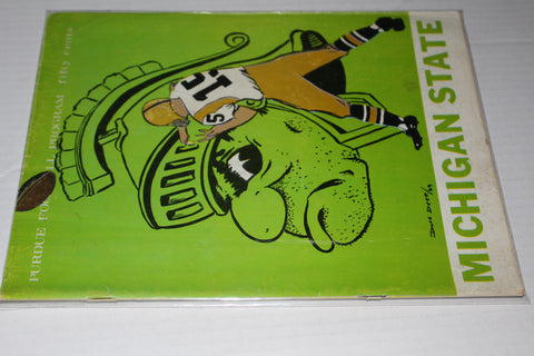 1969 Michigan State vs Purdue Football Program