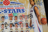 2007 Indiana High School Basketball All Star Team Autographed Poster - Vintage Indy Sports