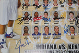 2007 Indiana High School Basketball All Star Team Autographed Poster - Vintage Indy Sports