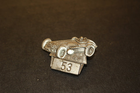 1963 Indy 500 Pit Badge Silver #53