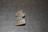 1964 Indy 500 Silver Pit Badge #53 - Vintage Indy Sports