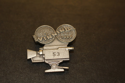 1969 Indy 500 Silver Pit Badge #53