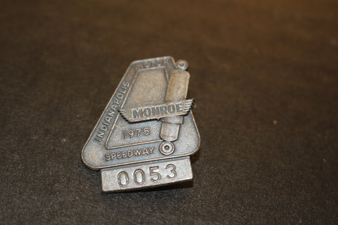 1975 Indy 500 Silver Pit Badge #53