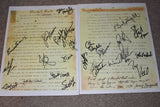 Original Rules of Basketball Signed by 23 Indiana University Basketball Greats