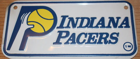 Vintage 1970's ABA Basketball Indiana Pacers Bicyle License Plate