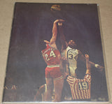 1973 NY Nets vs Indiana Pacers ABA Baasketball Program,  Dr. J 43 Points
