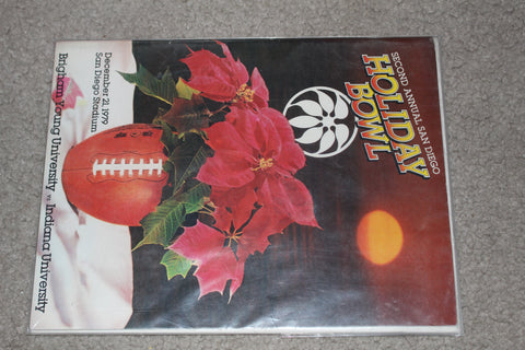 1979 Holiday Bowl Program Brigham Young vs Indiana University