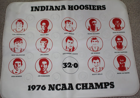 1976 Indiana University Basketball NCAA Champs Seat Cushion, Unused.