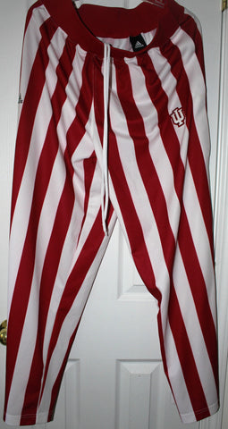 Indiana University Basketball Candy Stripe Warm Up Pants, SZ LG
