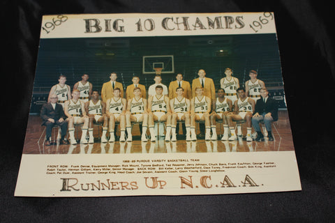 1968-69 Purdue University Basketball NCAA Runners Up Photo