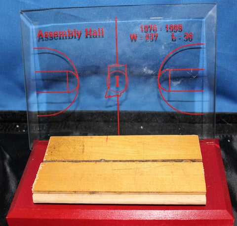 Indiana University Assembly Hall Floor Piece with Etched Glass Display