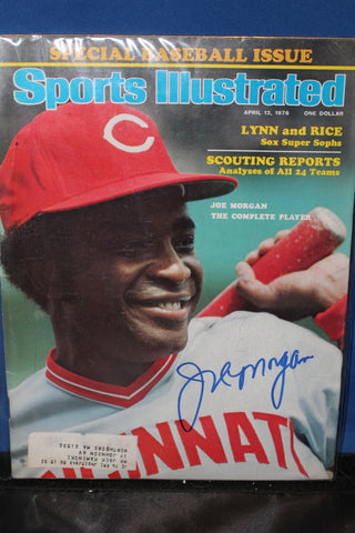 1976 Joe Morgan Cincinnati Reds Autographed Sports Illustrated Issue