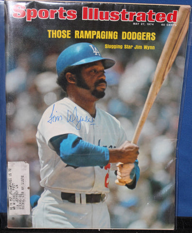 1974 Jim Wynn Los Angeles Dodgers Autographed Sports Illustrated Issue