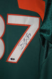 Reggie Wayne Autographed University of Miami Jersey