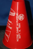 1984 Hoosier Dome 1st Game Megaphone, Notre Dame vs Purdue - Vintage Indy Sports