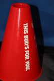 1984 Hoosier Dome 1st Game Megaphone, Notre Dame vs Purdue - Vintage Indy Sports
