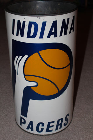 Vintage Indiana Pacers ABA Trash Can