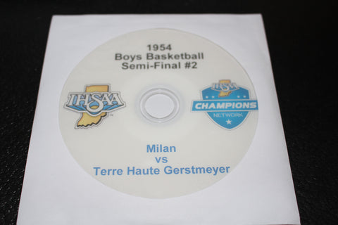 1954 Indiana High School Basketball Semi Final #2 DVD