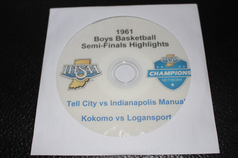 1961 Indiana High School Basketball Semi-Finals DVD