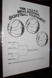 1996 Indiana High School Hinkle Fieldhouse Regional Basketball Program - Vintage Indy Sports