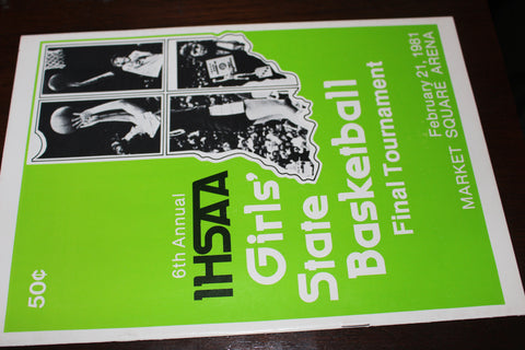 1981 Indiana High School Girls Basketball State Finals Program