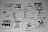 1953 Ft. Wayne Pistons vs Milwaukee, Globetrotters vs Toledo Mercurys NBA Program - Vintage Indy Sports