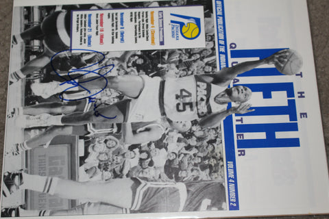 1989 Chuck Person Autographed Indiana Pacers Newsletter