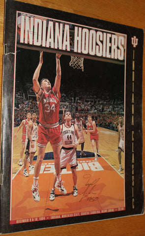 1994 Indiana Universtiy Indiana Classic Autographed Program