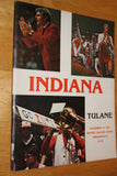 1981 Indiana University vs Tulane Basketball Program - Vintage Indy Sports