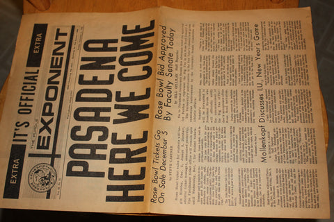 (3) 1966 Purdue University Football Rose Bowl Related Newspapers