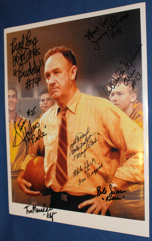 Hoosiers Photo Signed by Player Actors from Movie