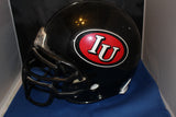 Indiana University Game Used Football Helmet, Rare Black Style - Vintage Indy Sports