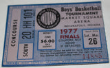 1977 Indiana High School Basketball State Finals Ticket - Vintage Indy Sports