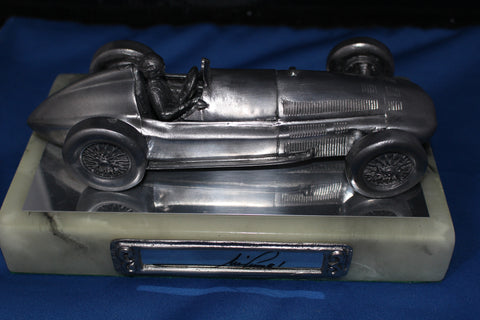 Mario Andretti Autographed Michael Ricker Pewter Statue 281/500