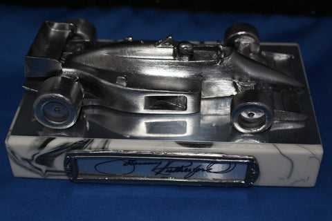 Johnny Rutherford Autographed Michael Ricker Pewter Statue 210/355