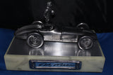 Rick Mears Autographed Micahel Ricker Pewter Statue 455/500 - Vintage Indy Sports