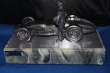 Rick Mears Autographed Micahel Ricker Pewter Statue 455/500 - Vintage Indy Sports