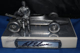 Al Unser Autographed Michael Ricker Pewter Statue 245/500 - Vintage Indy Sports