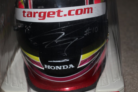 Dan Wheldon Autographed Mini Bell Helmet