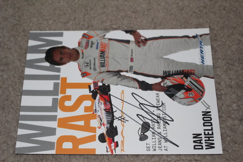 Dan Wheldon Autographed Indy Car Hero Card